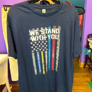 Brand new without tags men’s t shirt. Support for police fire ems military